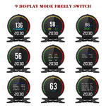 P15 OBD2 Car HUD Head-up Display Temperatura dell'acqua/Velocità/Voltaggio del veicolo, P15