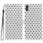 Custodia per telefono in ecopelle con fibbia magnetica a stella e cinturino da polso., For iPhone XS / X, For iPhone XR, For iPhone XS Max, For iPhone 8 Plus / 7 Plus
