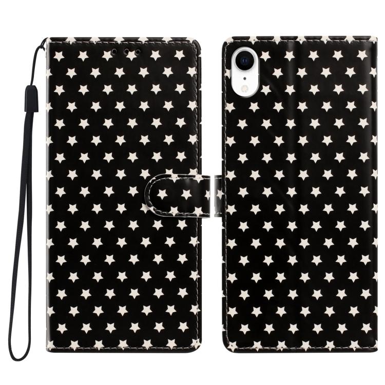 Custodia per telefono in ecopelle con fibbia magnetica a stella e cinturino da polso., For iPhone XS / X, For iPhone XR, For iPhone XS Max, For iPhone 8 Plus / 7 Plus
