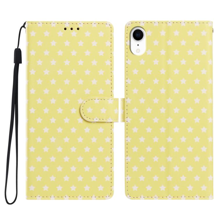 Custodia per telefono in ecopelle con fibbia magnetica a stella e cinturino da polso., For iPhone XS / X, For iPhone XR, For iPhone XS Max, For iPhone 8 Plus / 7 Plus