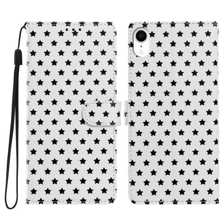 Custodia per telefono in ecopelle con fibbia magnetica a stella e cinturino da polso., For iPhone XS / X, For iPhone XR, For iPhone XS Max, For iPhone 8 Plus / 7 Plus
