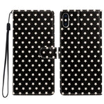 Custodia per telefono in ecopelle con fibbia magnetica a stella e cinturino da polso., For iPhone XS / X, For iPhone XR, For iPhone XS Max, For iPhone 8 Plus / 7 Plus
