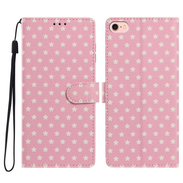 Custodia per telefono in ecopelle con fibbia magnetica a stella e cinturino da polso., For iPhone 14 Pro Max, For iPhone SE 2022 / SE 2020, For iPhone 13 Pro Max, For iPhone 13 Pro