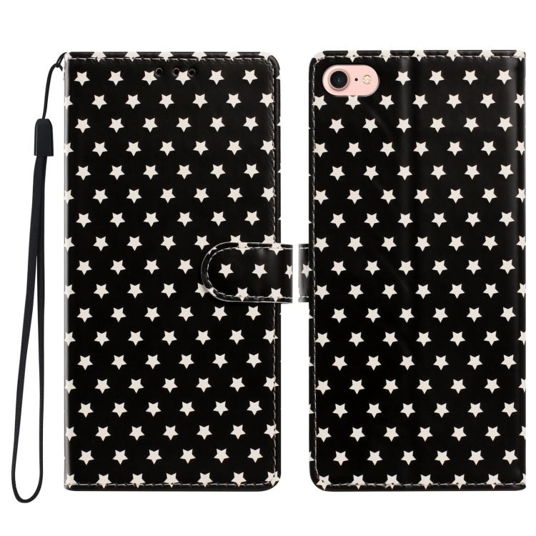 Custodia per telefono in ecopelle con fibbia magnetica a stella e cinturino da polso., For iPhone 14 Pro Max, For iPhone SE 2022 / SE 2020, For iPhone 13 Pro Max, For iPhone 13 Pro