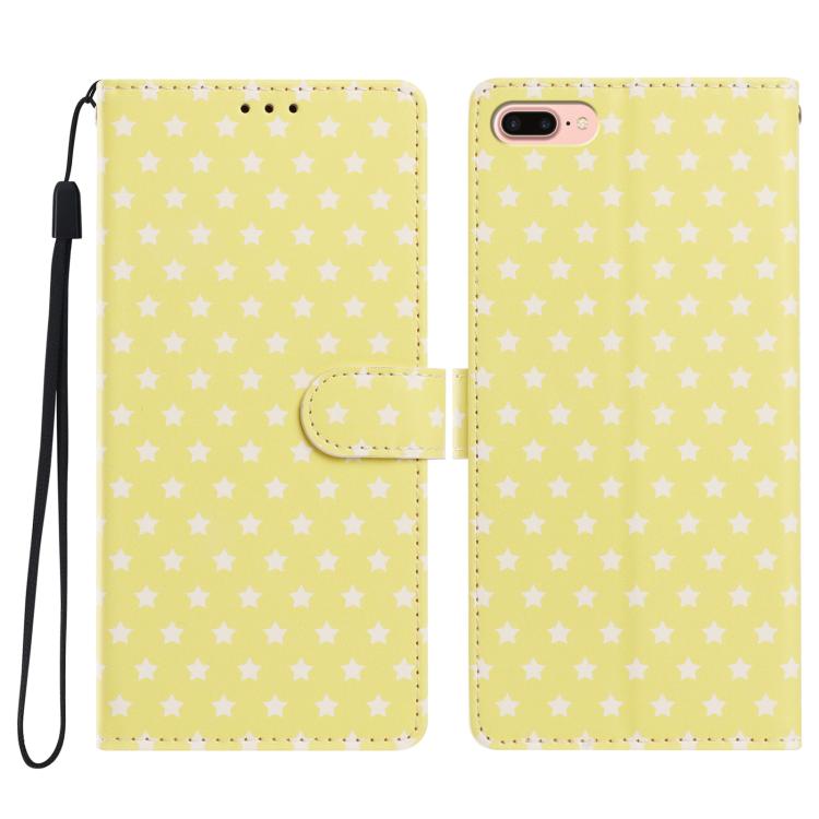 Custodia per telefono in ecopelle con fibbia magnetica a stella e cinturino da polso., For iPhone XS / X, For iPhone XR, For iPhone XS Max, For iPhone 8 Plus / 7 Plus
