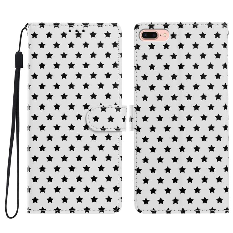 Custodia per telefono in ecopelle con fibbia magnetica a stella e cinturino da polso., For iPhone XS / X, For iPhone XR, For iPhone XS Max, For iPhone 8 Plus / 7 Plus