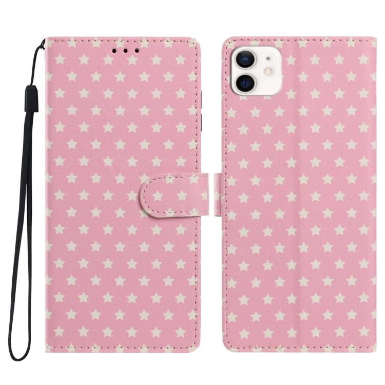 Custodia per telefono in ecopelle con fibbia magnetica a stella e cinturino da polso., For iPhone 12 mini, For iPhone 11 Pro Max, For iPhone 11, For iPhone 11 Pro