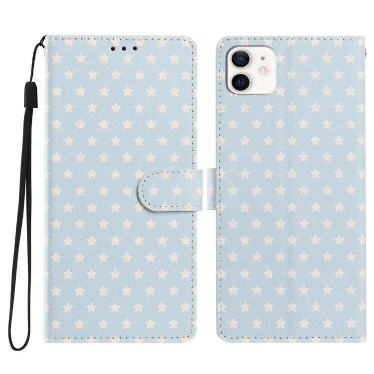 Custodia per telefono in ecopelle con fibbia magnetica a stella e cinturino da polso., For iPhone 12 mini, For iPhone 11 Pro Max, For iPhone 11, For iPhone 11 Pro