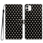 Custodia per telefono in ecopelle con fibbia magnetica a stella e cinturino da polso., For iPhone 13, For iPhone 13 mini, For iPhone 12 / 12 Pro, For iPhone 12 Pro Max