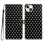 Custodia per telefono in ecopelle con fibbia magnetica a stella e cinturino da polso., For iPhone 13, For iPhone 13 mini, For iPhone 12 / 12 Pro, For iPhone 12 Pro Max
