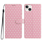 Custodia per telefono in ecopelle con fibbia magnetica a stella e cinturino da polso., For iPhone 15, For iPhone 14 Plus, For iPhone 14, For iPhone 14 Pro