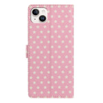 Custodia per telefono in ecopelle con fibbia magnetica a stella e cinturino da polso., For iPhone 15, For iPhone 14 Plus, For iPhone 14, For iPhone 14 Pro