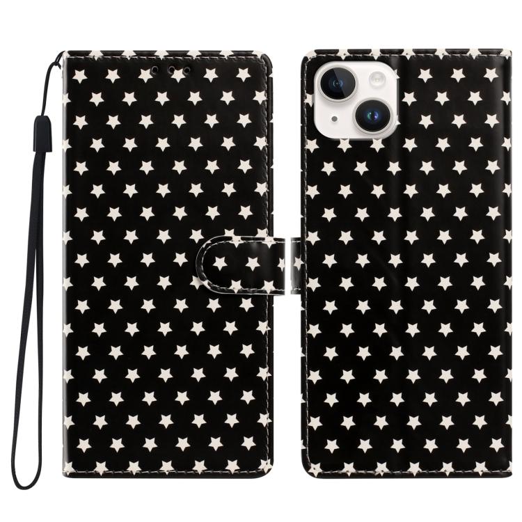 Custodia per telefono in ecopelle con fibbia magnetica a stella e cinturino da polso., For iPhone 16, For iPhone 15 Pro Max, For iPhone 15 Pro, For iPhone 15 Plus