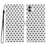 Custodia per telefono in ecopelle con fibbia magnetica a stella e cinturino da polso., For iPhone 16, For iPhone 15 Pro Max, For iPhone 15 Pro, For iPhone 15 Plus