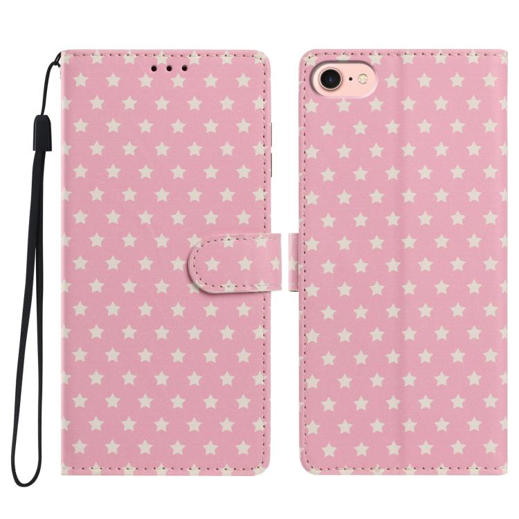 Custodia per telefono in ecopelle con fibbia magnetica a stella e cinturino da polso., For iPhone 17e / 16e, For iPhone 17 Pro Max, For iPhone 17 Pro, For iPhone 17