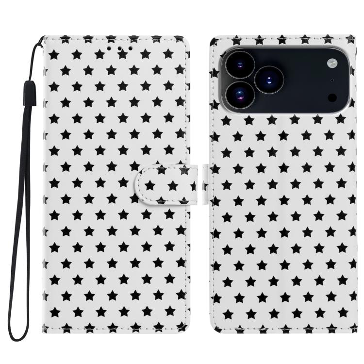Custodia per telefono in ecopelle con fibbia magnetica a stella e cinturino da polso., For iPhone 17e / 16e, For iPhone 17 Pro Max, For iPhone 17 Pro, For iPhone 17