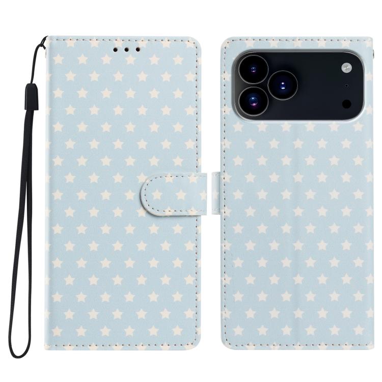 Custodia per telefono in ecopelle con fibbia magnetica a stella e cinturino da polso., For iPhone 17e / 16e, For iPhone 17 Pro Max, For iPhone 17 Pro, For iPhone 17