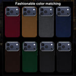 Custodia per telefono in pelle microfibra magnetica a copertura totale della serie Ottilan, For iPhone 17 Pro Max, For iPhone 17 Pro, For iPhone 17