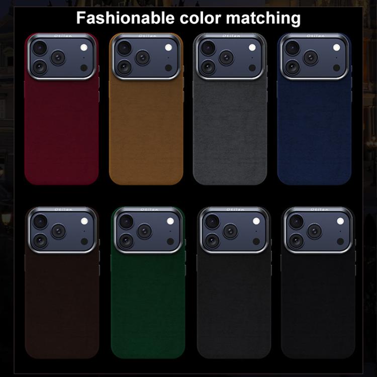 Custodia per telefono in pelle microfibra magnetica a copertura totale della serie Ottilan, For iPhone 17 Pro Max, For iPhone 17 Pro, For iPhone 17