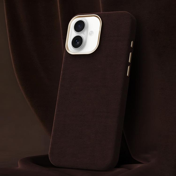Custodia per telefono in pelle microfibra magnetica a copertura totale della serie Ottilan, For iPhone 16 Pro Max, For iPhone 16 Pro, For iPhone 16 Plus