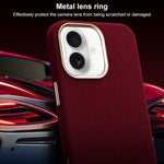 Custodia per telefono in pelle microfibra magnetica a copertura totale della serie Ottilan, For iPhone 16, For iPhone 15 Pro Max, For iPhone 15 Pro