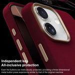 Custodia per telefono in pelle microfibra magnetica a copertura totale della serie Ottilan, For iPhone 16, For iPhone 15 Pro Max, For iPhone 15 Pro