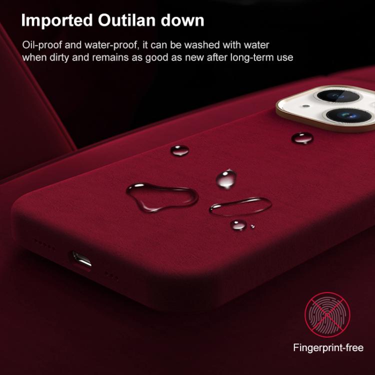 Custodia per telefono in pelle microfibra magnetica a copertura totale della serie Ottilan, For iPhone 15 Plus / 14 Plus, For iPhone 15, For iPhone 14 / 13