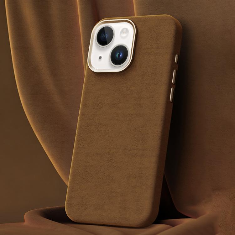 Custodia per telefono in pelle microfibra magnetica a copertura totale della serie Ottilan, For iPhone 15 Plus / 14 Plus, For iPhone 15, For iPhone 14 / 13