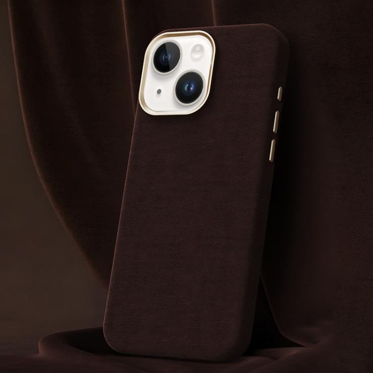 Custodia per telefono in pelle microfibra magnetica a copertura totale della serie Ottilan, For iPhone 15 Plus / 14 Plus, For iPhone 15, For iPhone 14 / 13