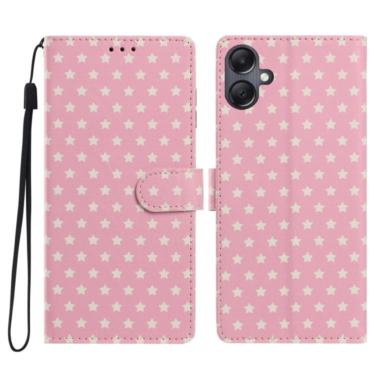 Custodia per telefono in ecopelle con fibbia magnetica a stella e cinturino da polso., For Galaxy A16 5G / 4G, For Galaxy A06 4G, For Galaxy A15 5G, For Galaxy A35 5G