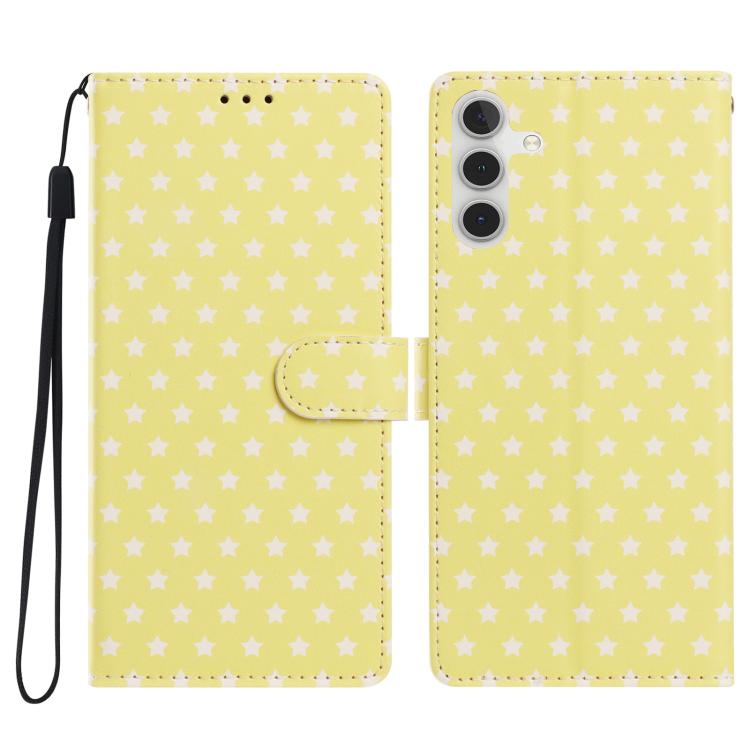 Custodia per telefono in ecopelle con fibbia magnetica a stella e cinturino da polso., For Galaxy A34 5G, For Galaxy A54 5G, For Galaxy A14 5G