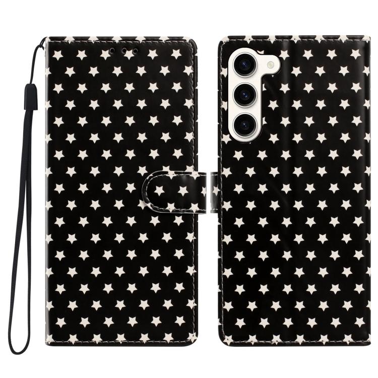 Custodia per telefono in ecopelle con fibbia magnetica a stella e cinturino da polso., For Galaxy S23 Ultra 5G, For Galaxy S23+ 5G, For Galaxy S23 5G