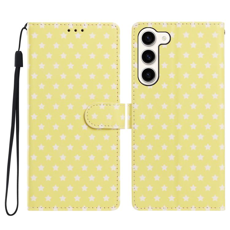 Custodia per telefono in ecopelle con fibbia magnetica a stella e cinturino da polso., For Galaxy S23 Ultra 5G, For Galaxy S23+ 5G, For Galaxy S23 5G