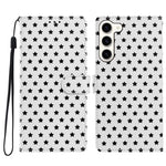 Custodia per telefono in ecopelle con fibbia magnetica a stella e cinturino da polso., For Galaxy S23 Ultra 5G, For Galaxy S23+ 5G, For Galaxy S23 5G
