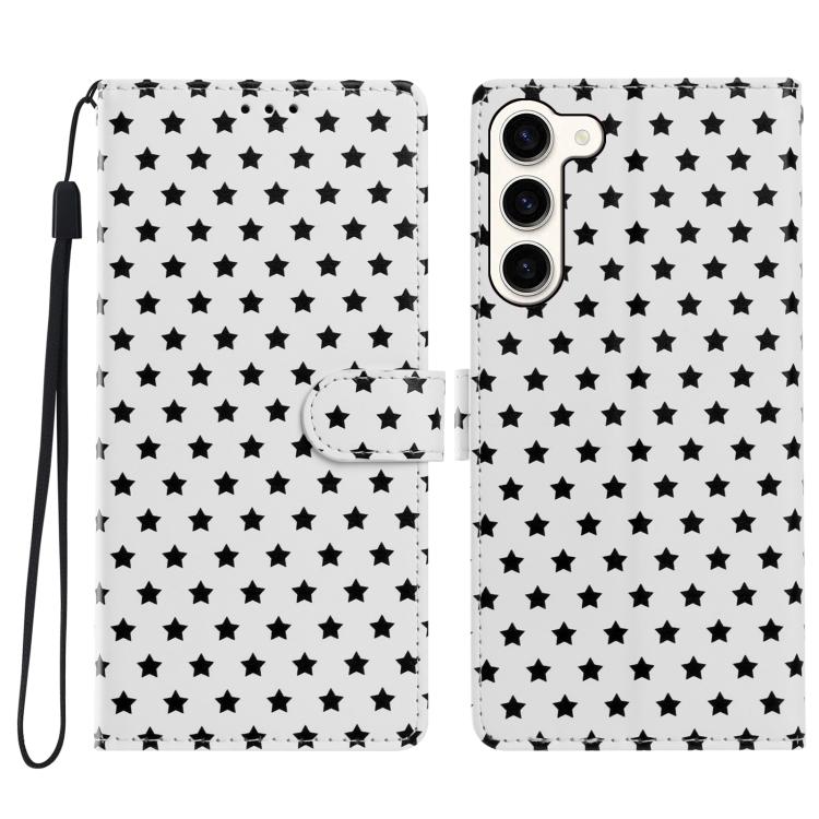 Custodia per telefono in ecopelle con fibbia magnetica a stella e cinturino da polso., For Galaxy S23 Ultra 5G, For Galaxy S23+ 5G, For Galaxy S23 5G
