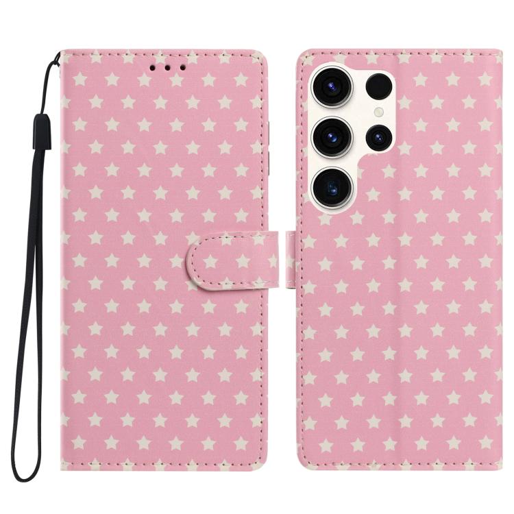 Custodia per telefono in ecopelle con fibbia magnetica a stella e cinturino da polso., For Galaxy S23 Ultra 5G, For Galaxy S23+ 5G, For Galaxy S23 5G