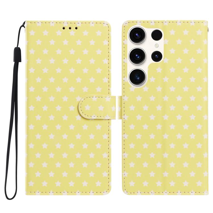 Custodia per telefono in ecopelle con fibbia magnetica a stella e cinturino da polso., For Galaxy S24 Ultra 5G, For Galaxy S24+ 5G, For Galaxy S24 5G, For Galaxy S23 FE 5G