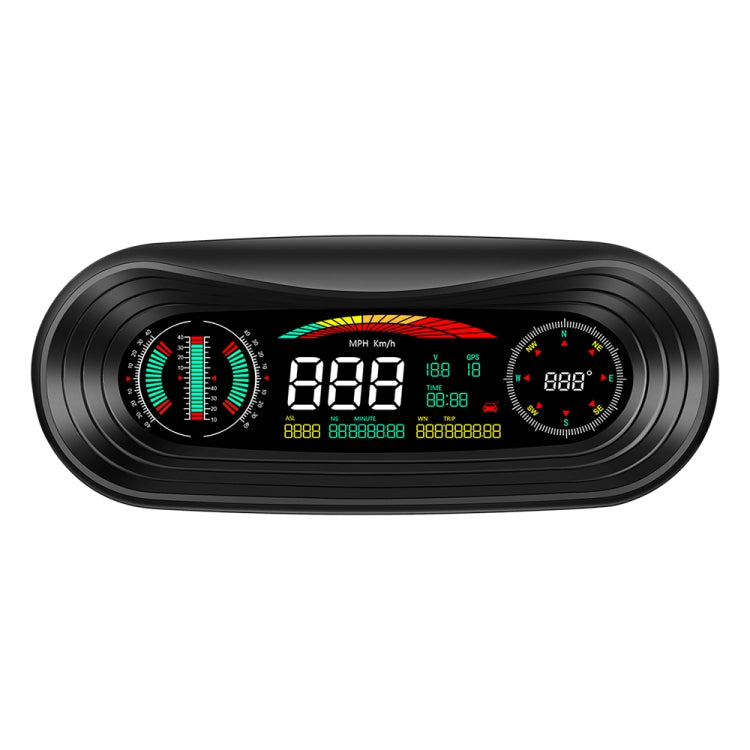P18 GPS Car HUD Head-up Display Velocità/Tensione/Chilometraggio del veicolo, P18