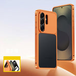 Custodia per telefono con fibbia a molla di raffreddamento e telaio in metallo., For Samsung Galaxy S26 Ultra 5G, For Samsung Galaxy S25 Ultra 5G, For Samsung Galaxy S24 Ultra 5G, For Samsung Galaxy S23 Ultra 5G