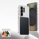 Custodia per telefono con fibbia a molla di raffreddamento e telaio in metallo., For Samsung Galaxy S26 Ultra 5G, For Samsung Galaxy S25 Ultra 5G, For Samsung Galaxy S24 Ultra 5G, For Samsung Galaxy S23 Ultra 5G