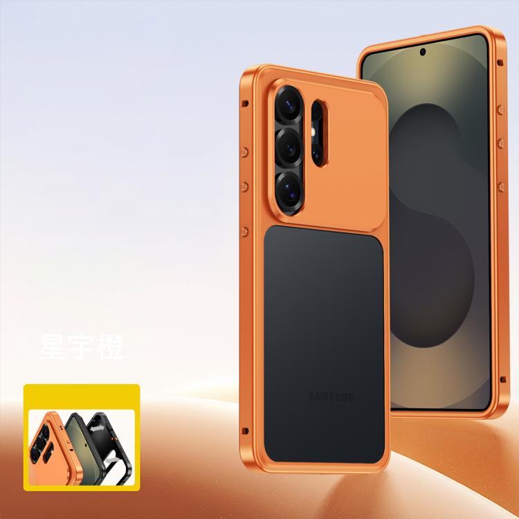 Custodia per telefono con fibbia a molla di raffreddamento e telaio in metallo., For Samsung Galaxy S26 Ultra 5G, For Samsung Galaxy S25 Ultra 5G, For Samsung Galaxy S24 Ultra 5G, For Samsung Galaxy S23 Ultra 5G