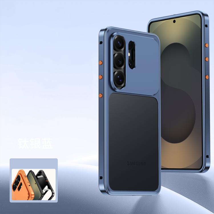 Custodia per telefono con fibbia a molla di raffreddamento e telaio in metallo., For Samsung Galaxy S26 Ultra 5G, For Samsung Galaxy S25 Ultra 5G, For Samsung Galaxy S24 Ultra 5G, For Samsung Galaxy S23 Ultra 5G