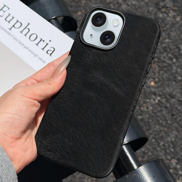 Custodia per telefono in TPU con motivo a crine di cavallo, magnetica e copertura completa., For iPhone 15 Pro Max, For iPhone 15 Pro, For iPhone 15 Plus, For iPhone 15