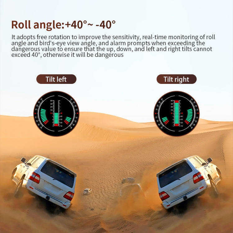 P18 GPS Car HUD Head-up Display Velocità/Tensione/Chilometraggio del veicolo, P18