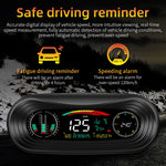 P18 GPS Car HUD Head-up Display Velocità/Tensione/Chilometraggio del veicolo, P18