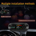 P18 GPS Car HUD Head-up Display Velocità/Tensione/Chilometraggio del veicolo, P18