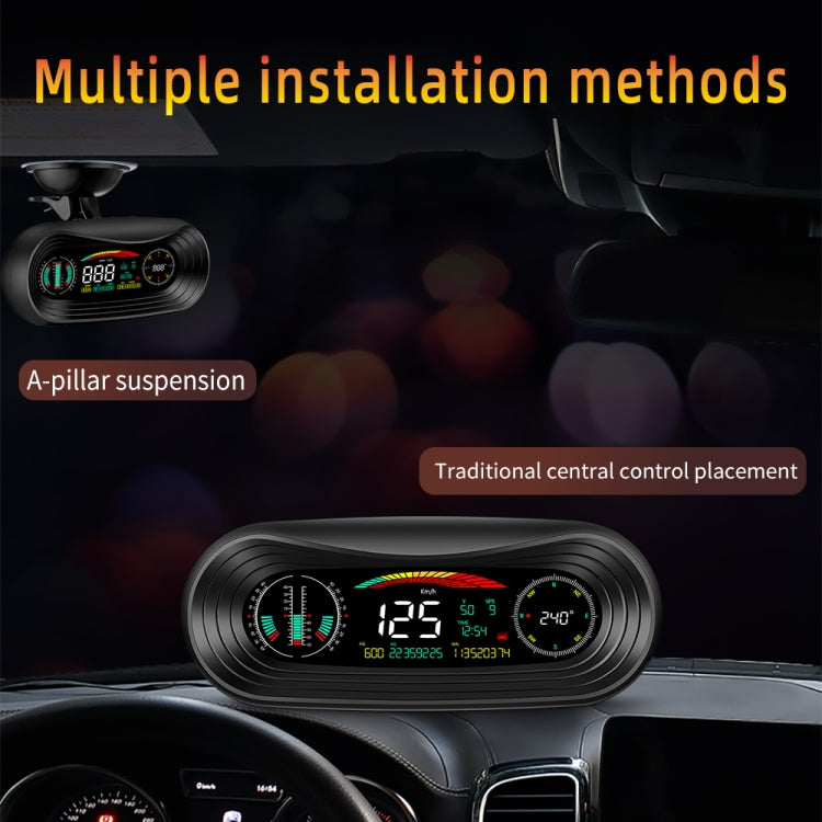 P18 GPS Car HUD Head-up Display Velocità/Tensione/Chilometraggio del veicolo, P18