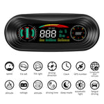 P18 GPS Car HUD Head-up Display Velocità/Tensione/Chilometraggio del veicolo, P18