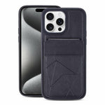 Portafoglio multifunzionale verticale con apertura a libro e custodia posteriore per telefono in ecopelle., For iPhone 16, For iPhone 15 Pro Max, For iPhone 15 Pro