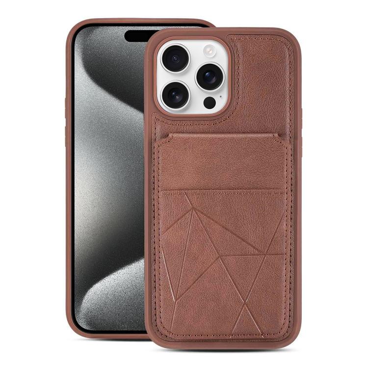 Portafoglio multifunzionale verticale con apertura a libro e custodia posteriore per telefono in ecopelle., For iPhone 16, For iPhone 15 Pro Max, For iPhone 15 Pro